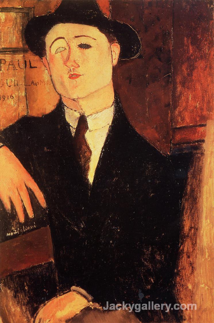 Portrait of Paul Guillaume by Amedeo Modigliani paintings reproduction
